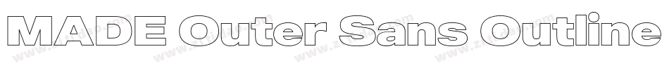 MADE Outer Sans Outline Black PERSONAL USE字体转换